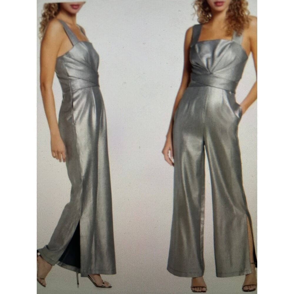 NWT Foxiedox Sappho XS silver metallic jumpsuit
